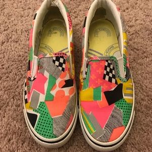 Neon Keds Slip On Sneakers